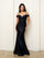 Prom Dresses Long Formal Fitted Sequin Prom Dress Black