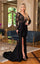 Prom Dresses Lace Fitted Long Sleeve Slit Formal Dress Royal