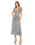 Cocktail Dresses Beaded Short Sleeve Tea Length Dress Silver