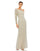 Formal Dresses Long Formal Fitted Evening Gown Shimmering Gold