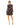 Cocktail Dresses Short Floral Long Sleeve Cocktail Ruffle Dress Black Multi