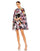 Mac Duggal 55404 Short Cape Sleeve Floral Dress
