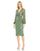 Cocktail Dresses Sequin Beaded Long Sleeve Cocktail Midi Dress  Sage