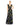 Formal Dresses Long Sleeveless Floral Print Formal Dress Black Multi