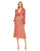 Cocktail Dresses Short Sequin A Line Long Sleeve Cocktail Midi Dress Coral