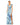 Formal Dresses Long Formal Floral Chiffon Dress Blue Multi