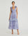 Cocktail Dresses Floral Cocktail Tiered Cut Out Midi Dress Lilac Multi