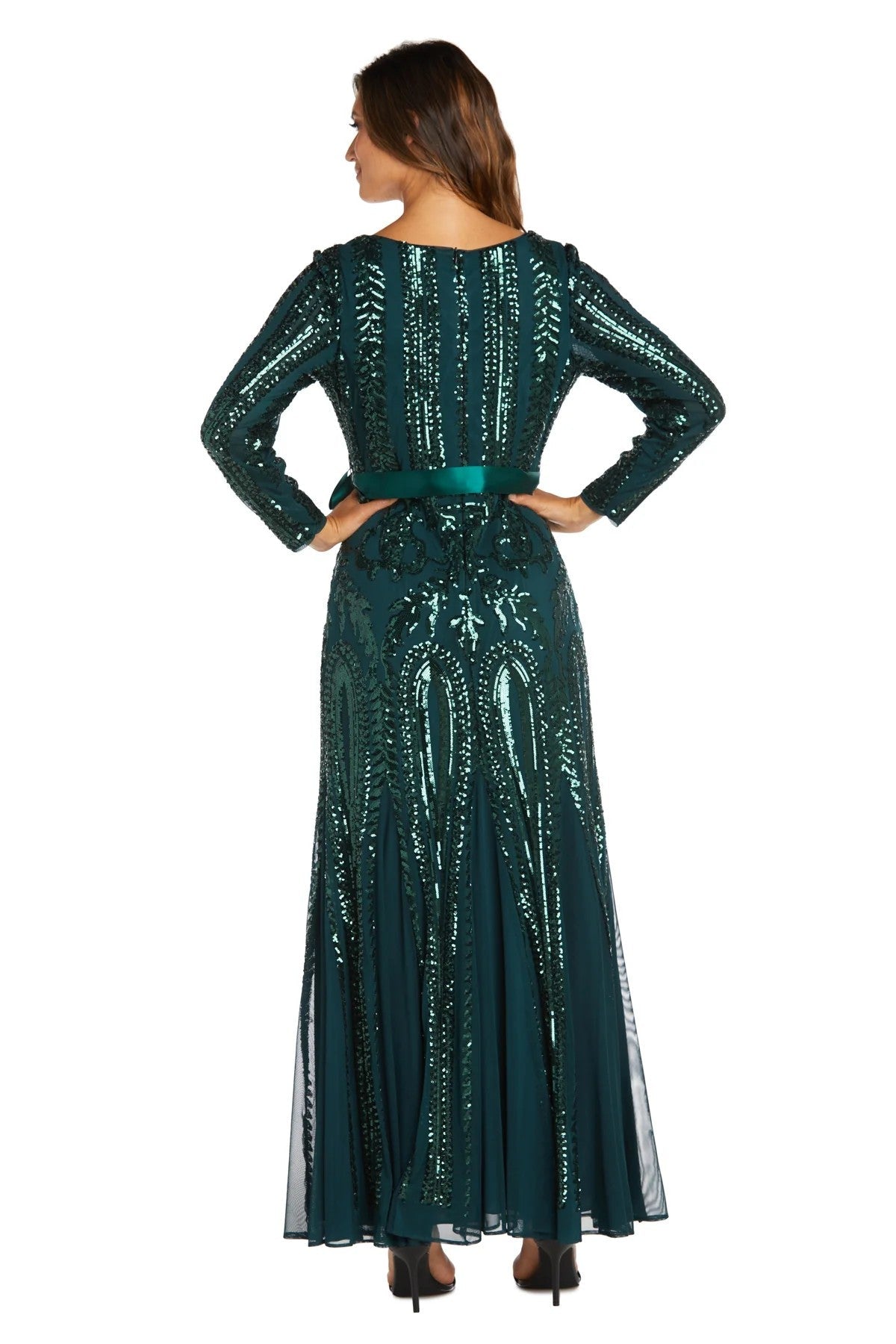 Mother of the Bride Dresses Long Sleeve Formal Petite Dress Hunter