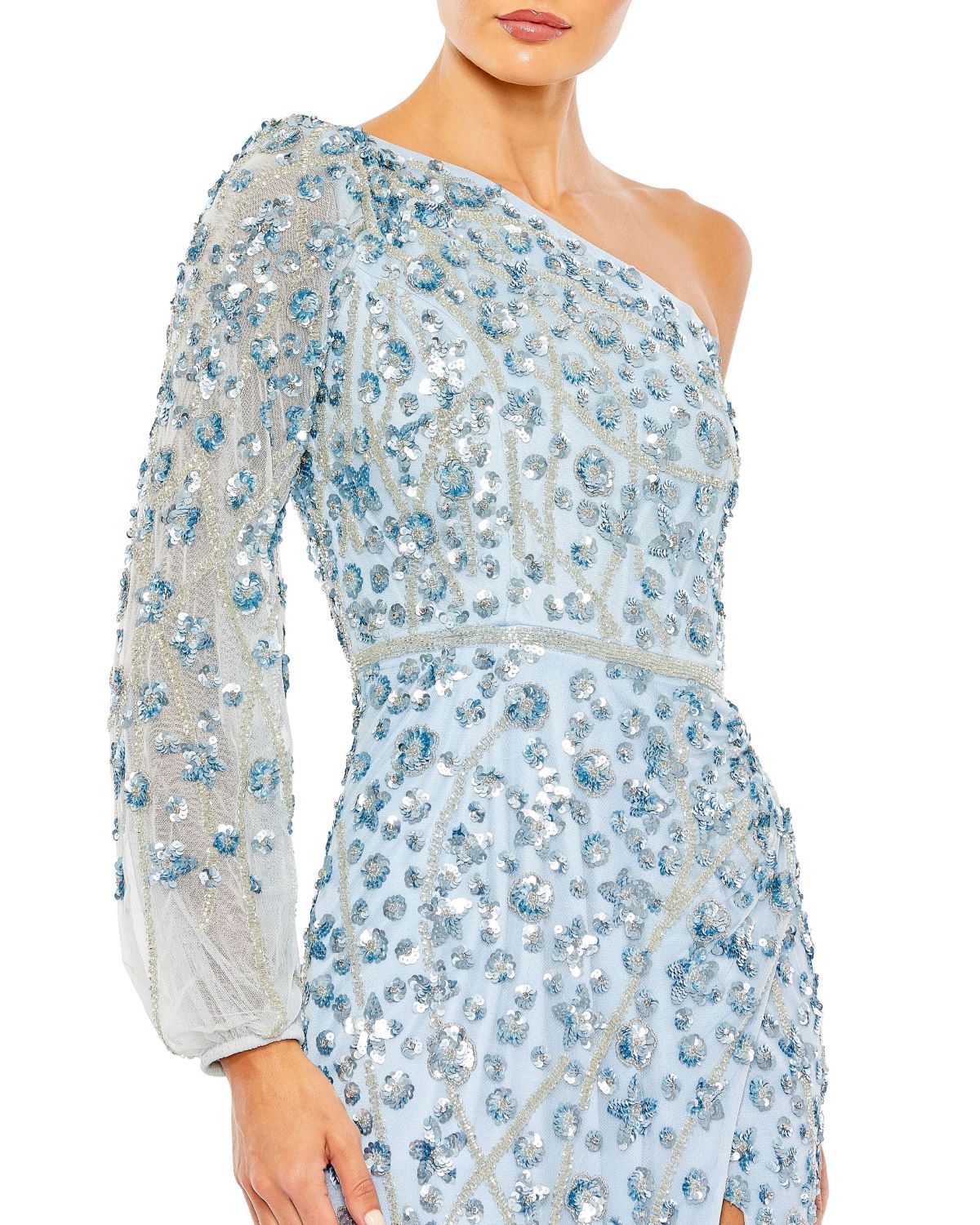 Formal Dresses Long Sequin Formal Prom Dress Ice Blue