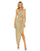 Prom Dresses High Low Halter Neck Prom Dress Gold