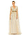 Formal Dresses Long Formal Cape Sleeve Dress Nude