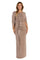R&M Richards 5872 Long Formal Petite Metallic Gown
