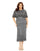 Mother of the Bride Dresses Plus Size Short Mother of the Bride Midi Dress Pewter