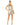 Cocktail Dresses Sleeveless Disc Sequin Trapeze Short Dress Gold