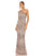 Formal Dresses Long One Shoulder Embellished Dress Apricot