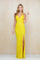 Prom Dresses Fitted Long Formal Sequin Prom Slit Dress Sunflower