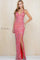 Prom Dresses Fitted Long Formal Sequin Prom Slit Dress Calypso