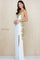 Prom Dresses Fitted Long Formal Slit Prom Dress Ivory Gold