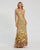 Prom Dresses Ombre Sequin Prom Formal Long Dress Gold