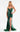 Prom Dresses Long High Slit Formal Prom Sequin Dress Hunter