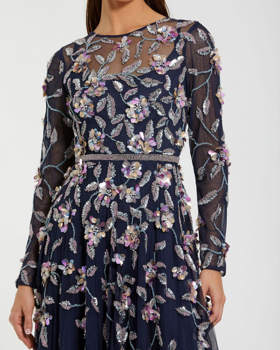 Mother of the Bride Dresses Long Mother of the Bride Formal Floral Dress Midnight Multi