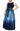 Formal Dresses Plus Size Ombre Long Formal Gown Navy Wedgewood
