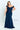 Formal Dresses Lace Applique Long Formal Dress Navy Blue