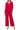 Pant Suit Embellished V Neck Sleeveless Three Piece Pants Set Cranberry