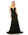 Formal Dresses Long Jersey Mermaid Rose Train Ball Gown Black