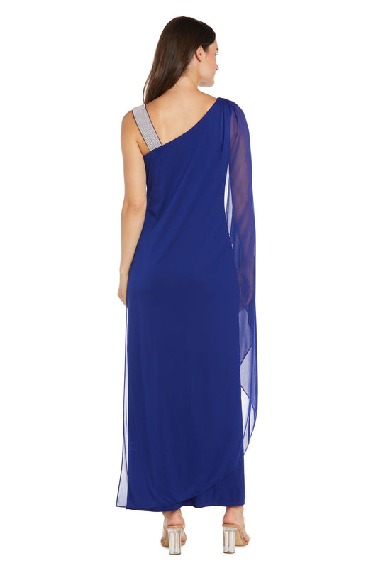 Prom Dresses Long Fitted High Slit Formal Prom Dress Electric Blue