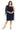 Plus Size Dresses Plus Size Short Cape Cocktail Dress Navy
