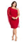 Plus Size Dresses Plus Size Short Cape Cocktail Dress Red