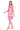 Cocktail Dresses Printed Short Petite Cocktail Dress Pink/White