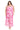 Plus Size Dresses Long Plus Size Formal Printed Dress Pink/White