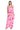 Formal Dresses Long Printed Formal Layered Dress Pink/White