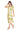 Cocktail Dresses Printed A Line Petite Cocktail Dress Yellow/Green/White