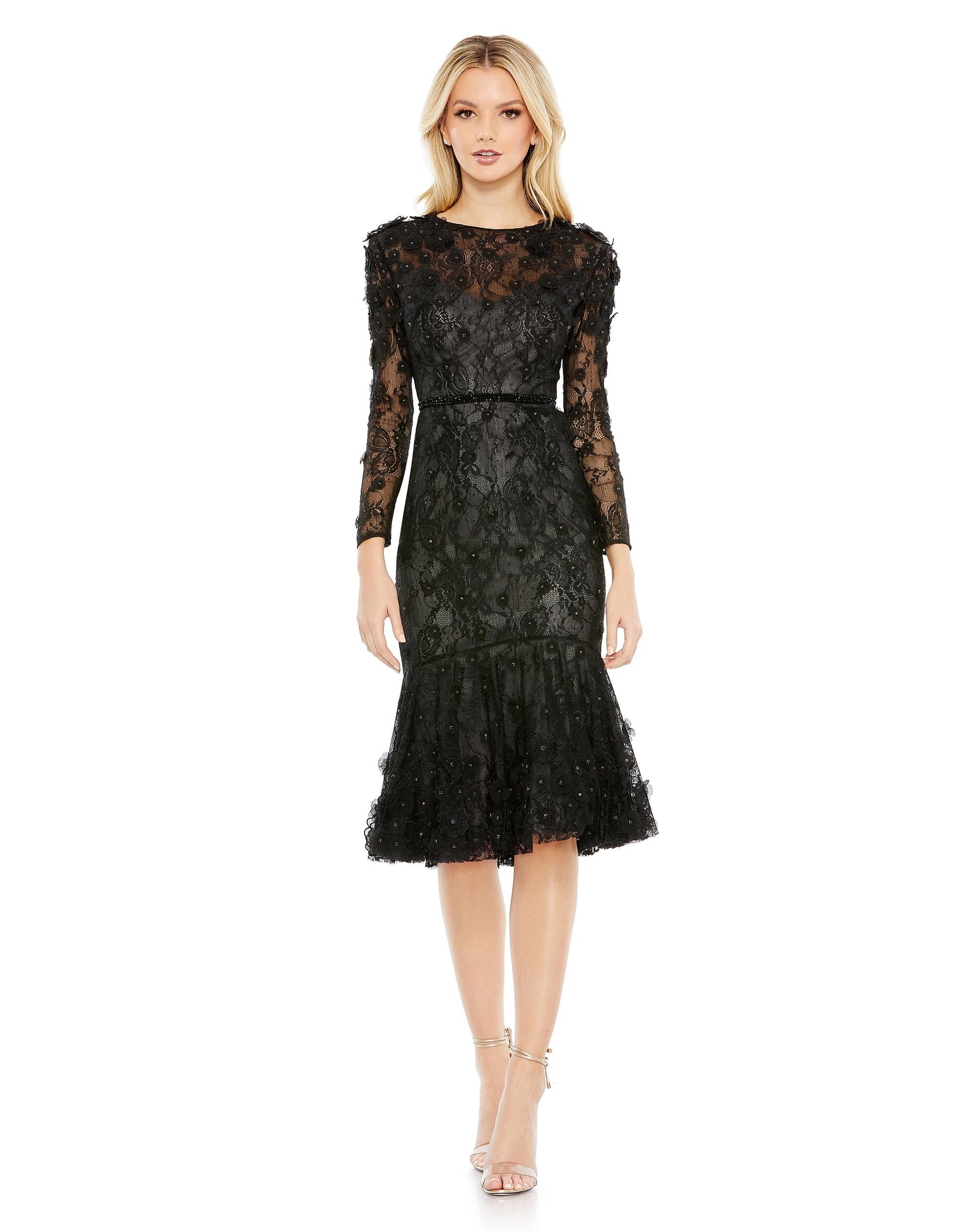 Cocktail Dresses  Short Long Sleeve Evening Cocktail Dress Black
