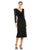 Mother of the Bride Dresses Short Long Sleeve Mother of the Bride Evening Dress Black