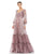 Formal Dresses Long Sleeve Ruffle Tiered Formal Prom Dress Mocha