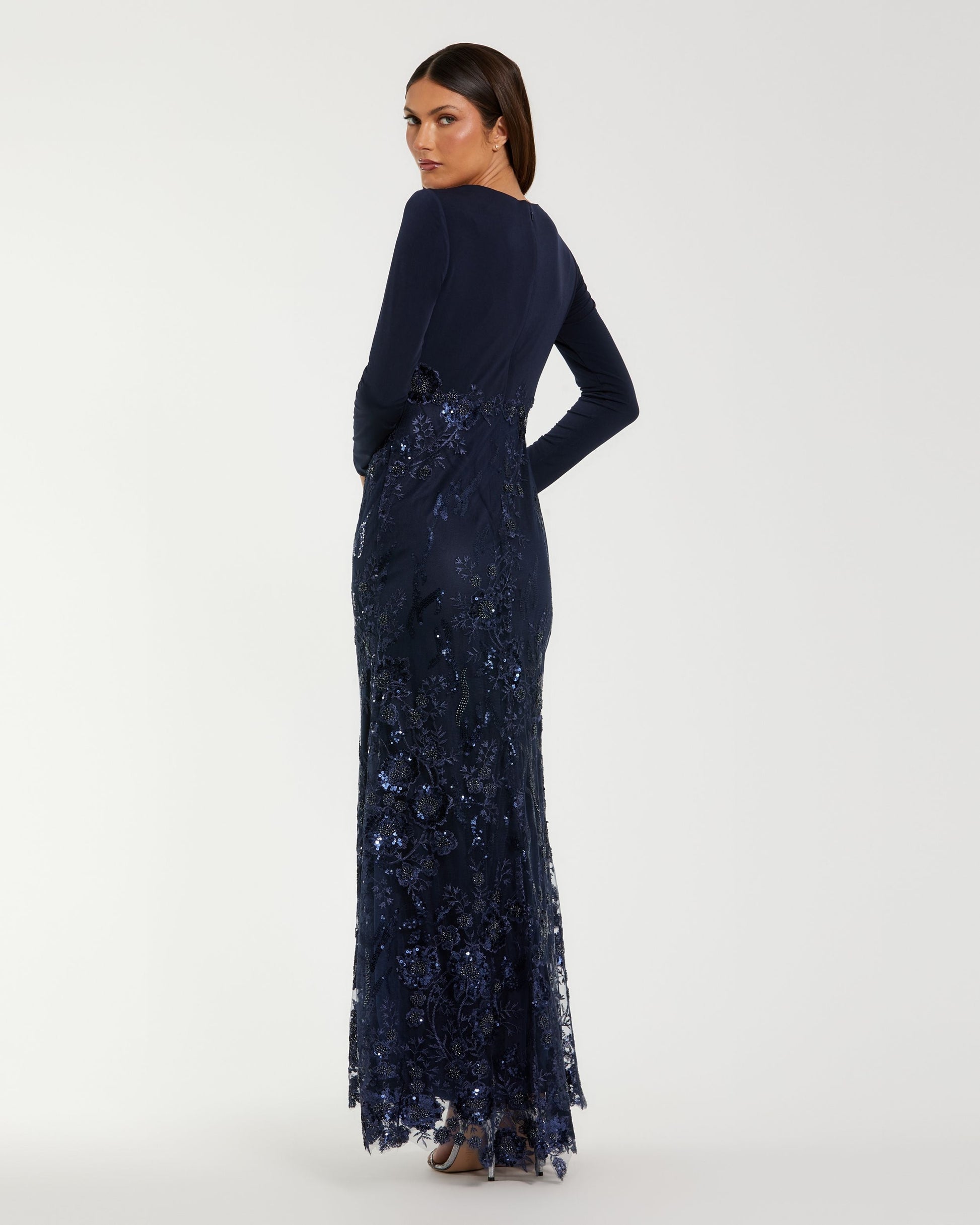 Mother of the Bride Dresses Formal Long Mother of the Bride Floral Dress Midnight