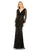 Formal Dresses Long Sleeve Formal Fitted Dress Black