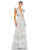 Formal Dresses  Long Ruffled Formal Maxi Dress White Multi