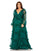 Plus Size Dresses Ruffle Plus Size A Line Long Sleeve Formal Dress Teal