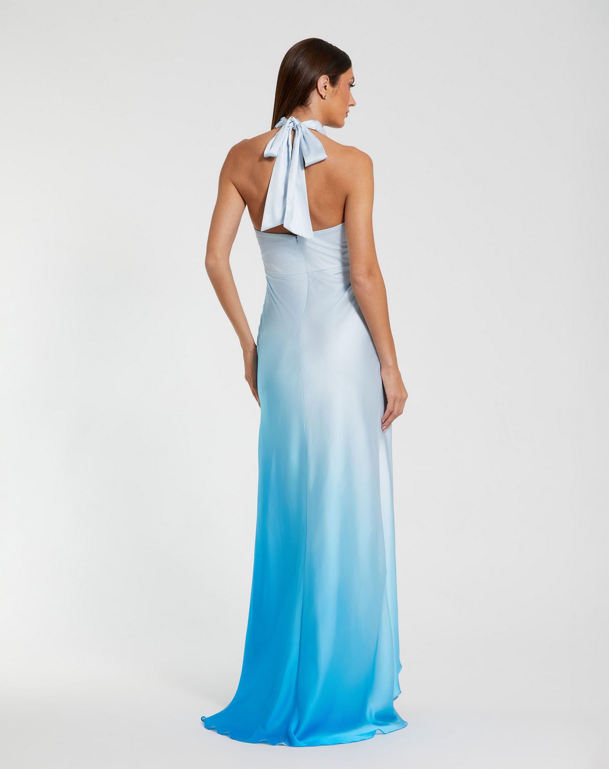 Prom Dresses Prom High Low A Line Ombre Formal Dress Blue Ombre