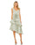 Cocktail Dresses High Low Floral Printed Cocktail Dress French Blue