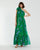 Formal Dresses Long Rose Ruffle Formal Prom Dress Green Multi