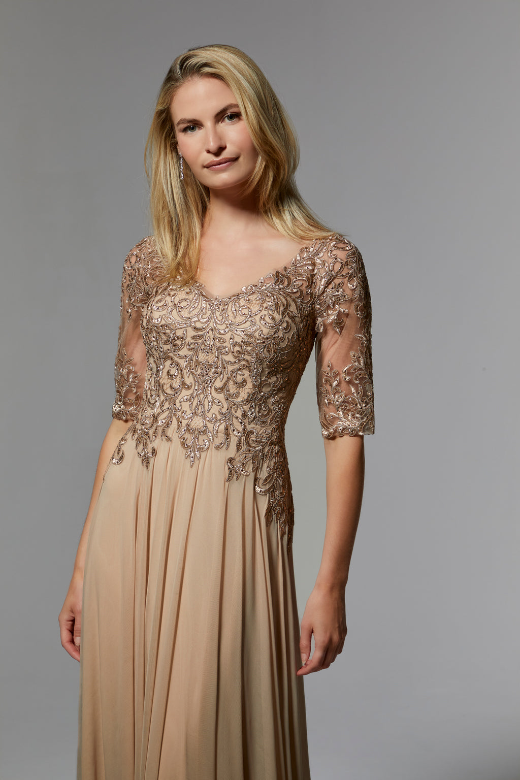 MGNY Madeline Gardner New York 71805 Plus Size Formal Long Dress