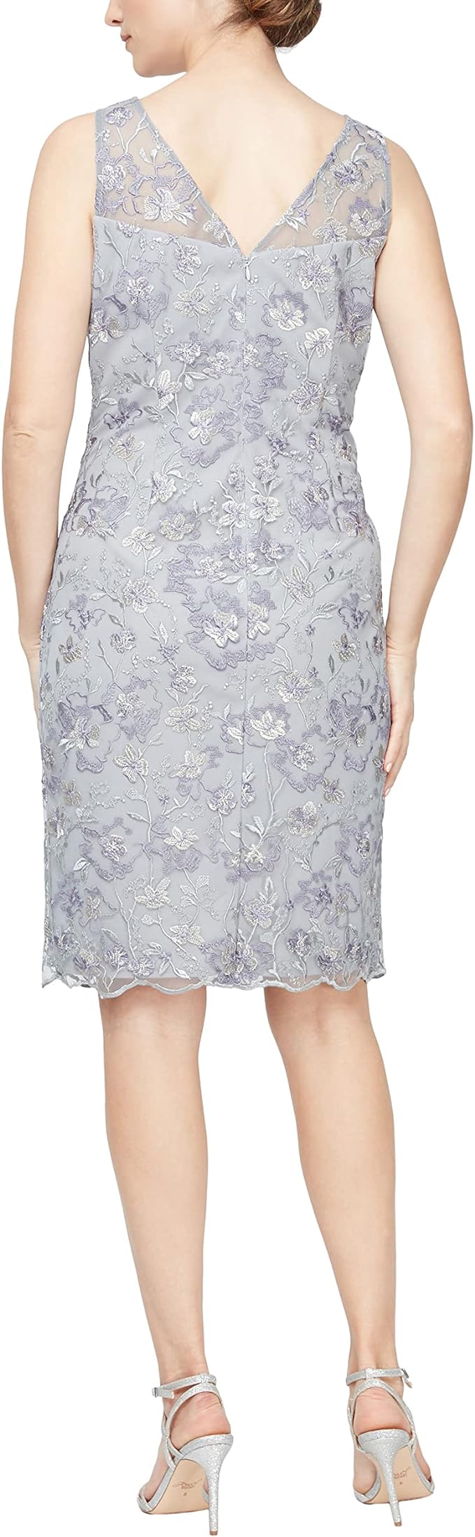 Alex Evenings 81171515 Short Embroidered Formal Dress