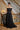 Mother of the Bride Dresses Long Formal Dress with Detachable Cape Black