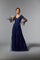 Mother of the Bride Dresses Long Sleeve Formal Evening Mother of the Bride Dress Sapphire